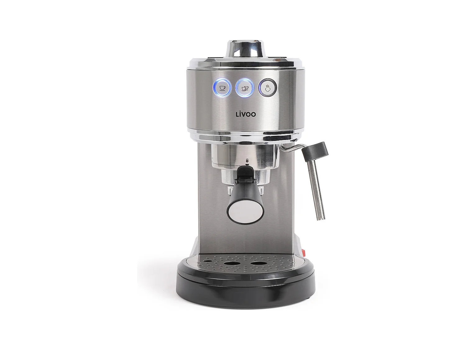 Livoo Machine à expresso 15 bars gris - dod186