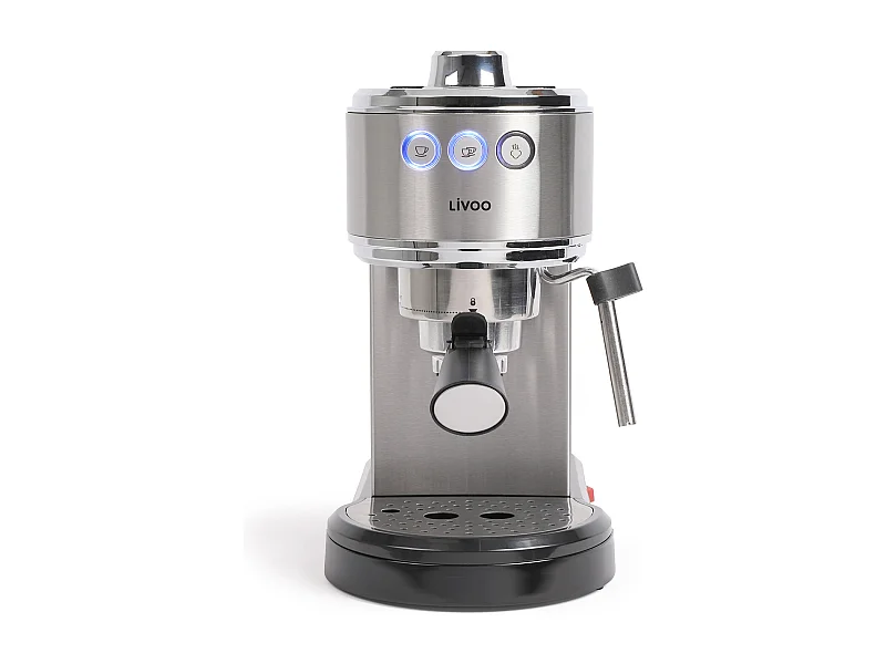 Livoo Machine à expresso 15 bars gris - dod186
