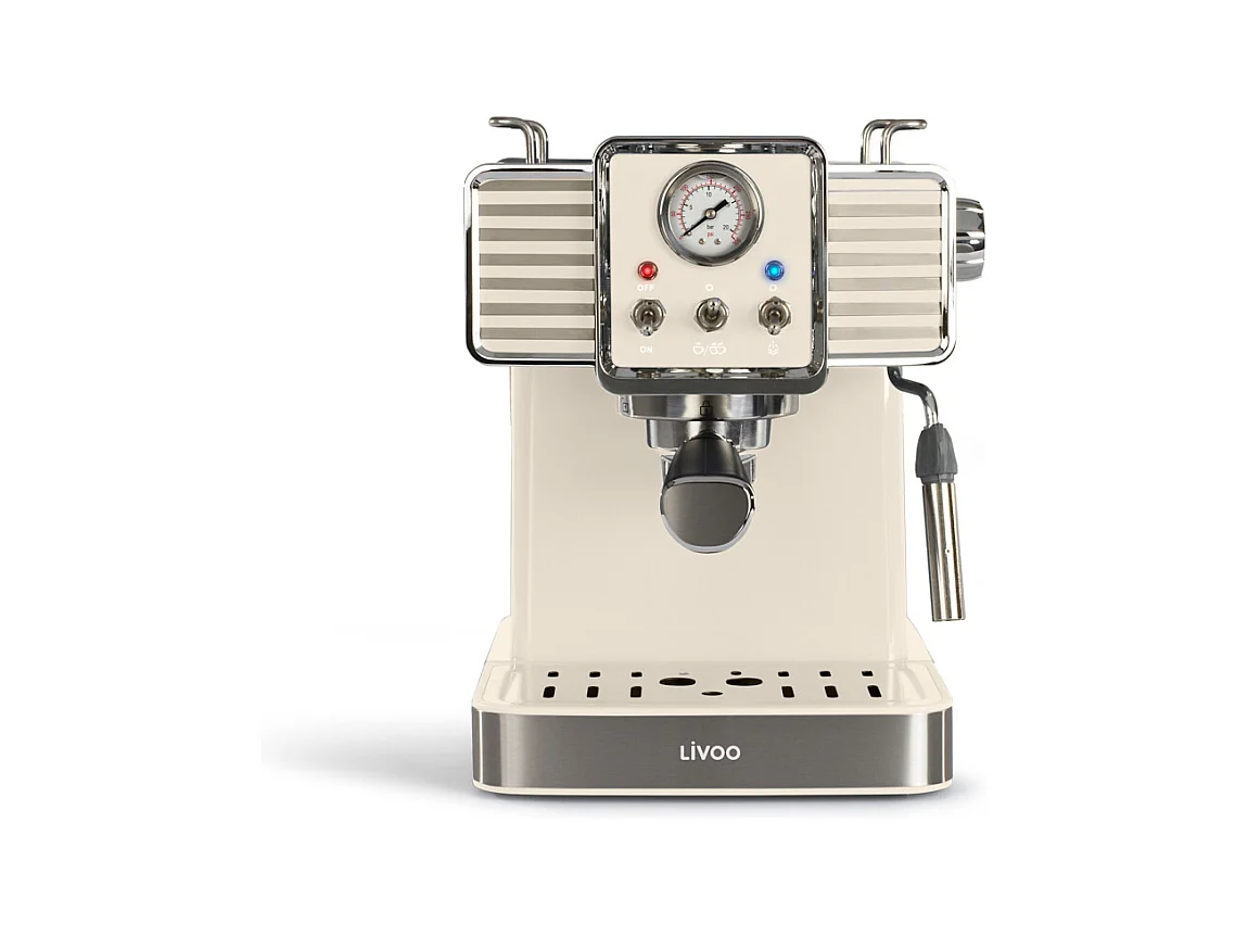 Livoo Machine à expresso 15bars crème - DOD174C