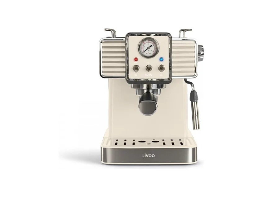 Livoo Machine à expresso 15bars crème - DOD174C