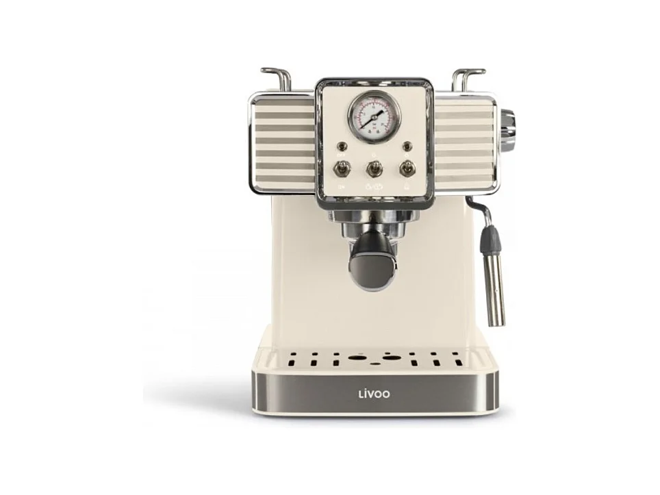 Livoo Machine à expresso 15bars crème - DOD174C