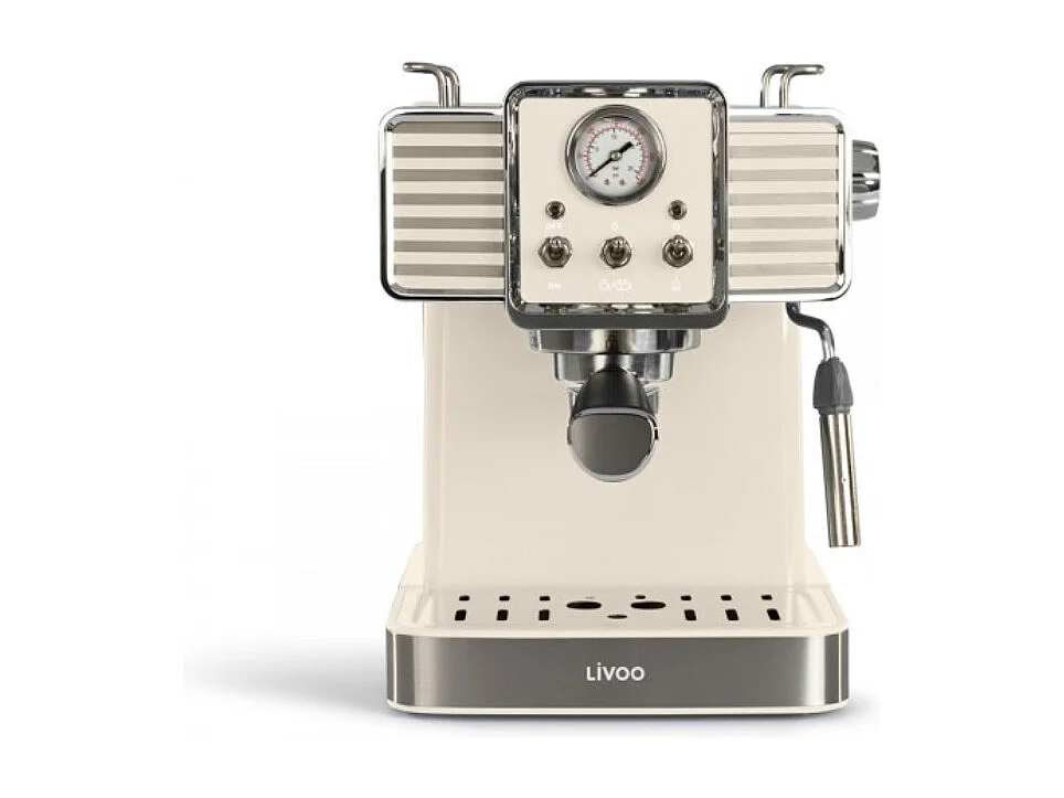 Livoo Machine à expresso 15bars crème - DOD174C