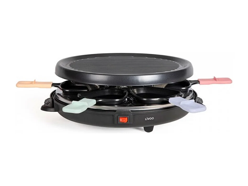 Livoo Appareil à raclette 6 personnes 800w - DOC207P