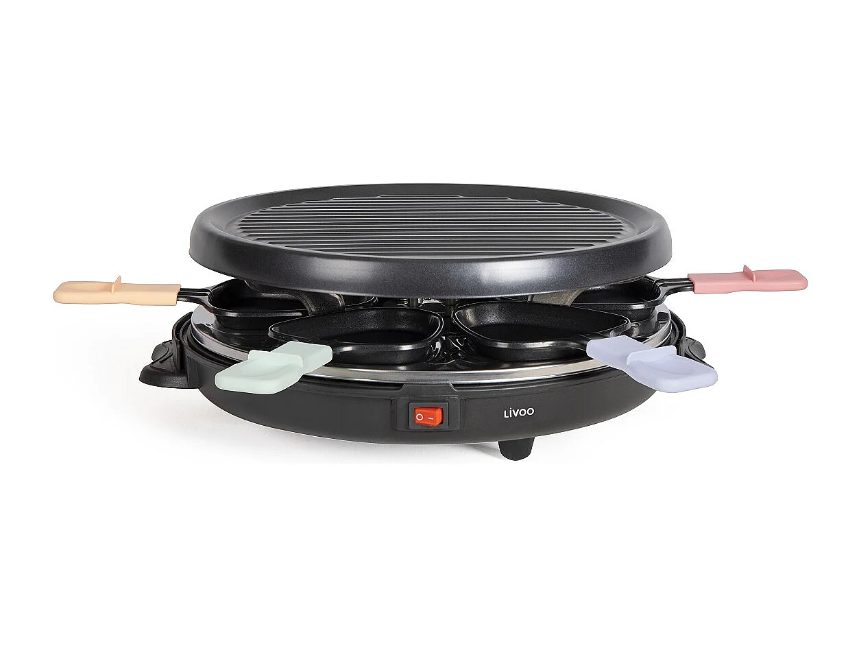 Livoo Appareil à raclette 6 personnes 800w - DOC207P