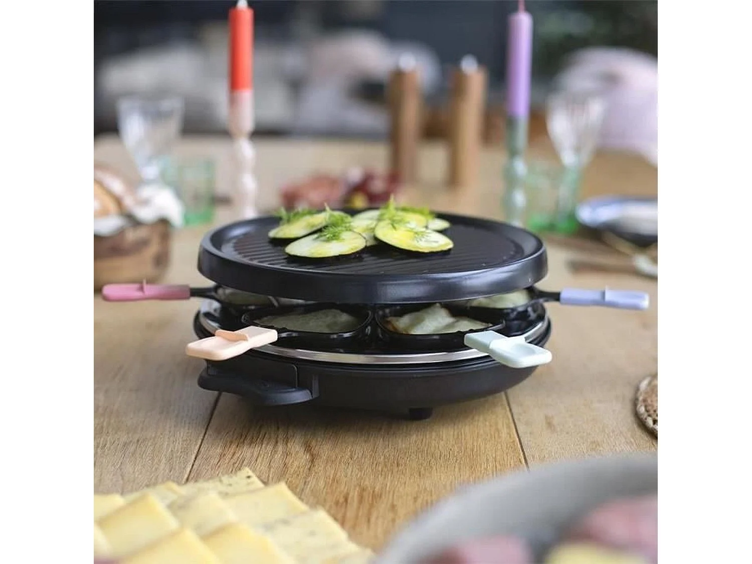 Livoo Appareil à raclette 6 personnes 800w - DOC207P