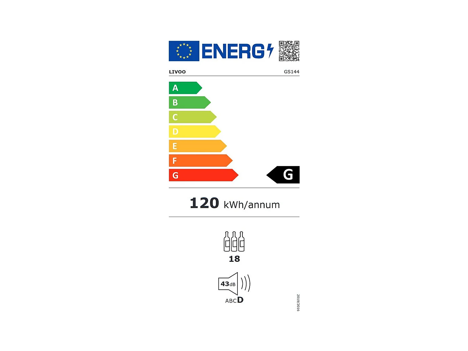 Livoo Cave à vin 18 bouteilles - gs144