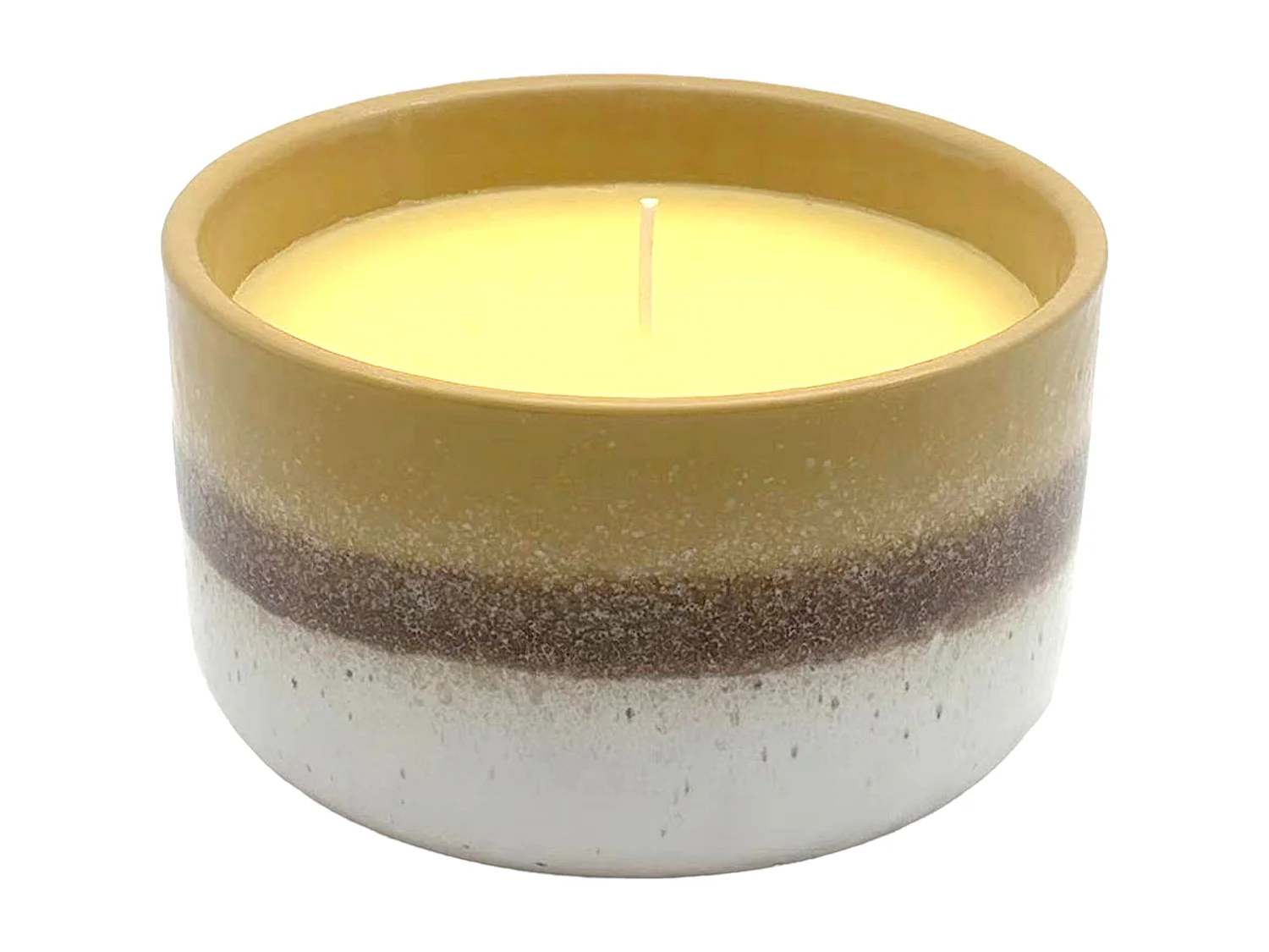 Bougie Citronnelle Ceramique Palette Box Jaune