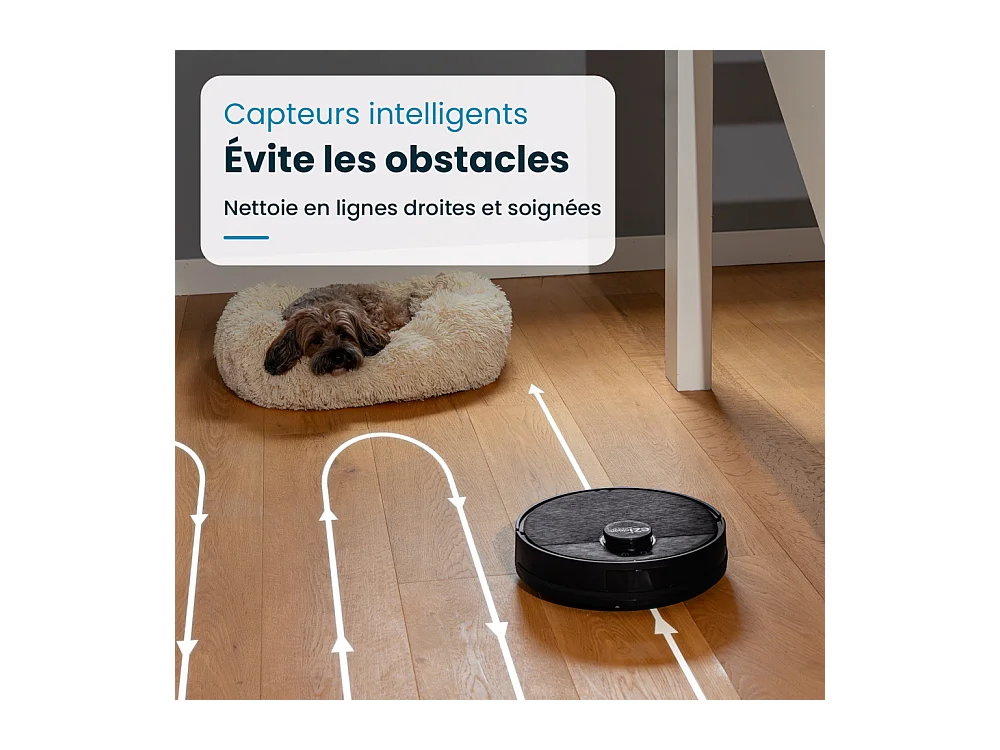 E.ziclean Aspirateur robot laveur connecté - I-BOT Z6 MAX