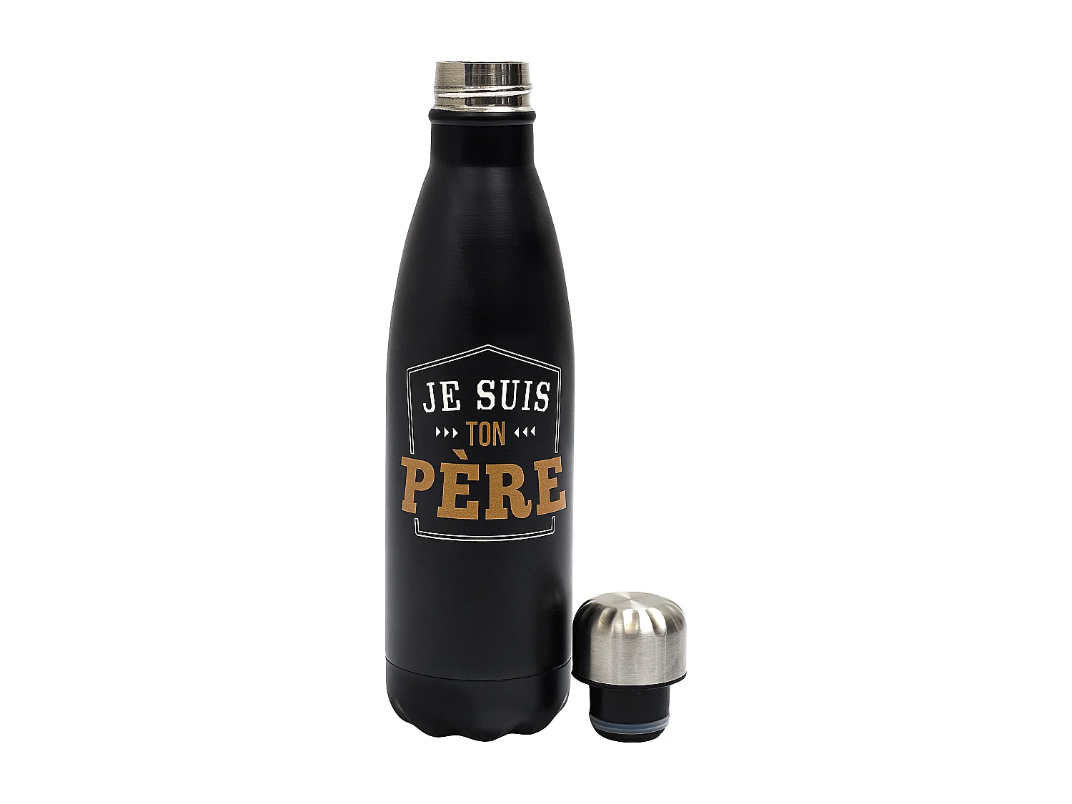 Bouteille Isotherme Je Suis Ton Pere 50cl Noir