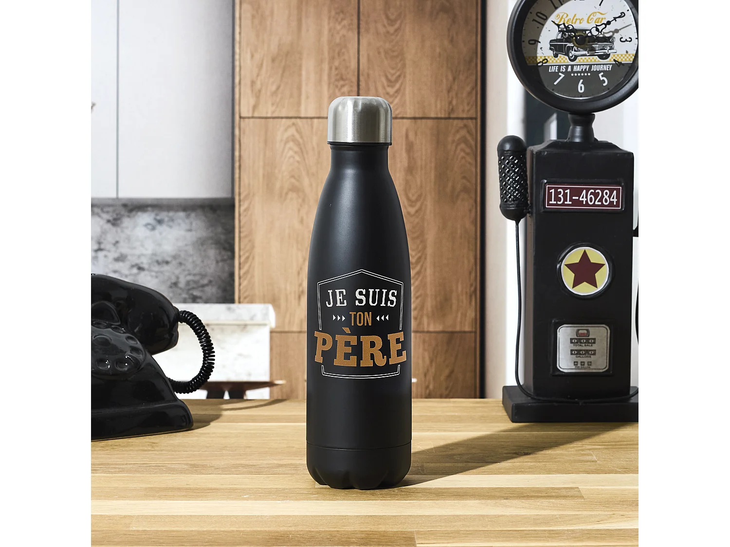 Bouteille Isotherme Je Suis Ton Pere 50cl Noir