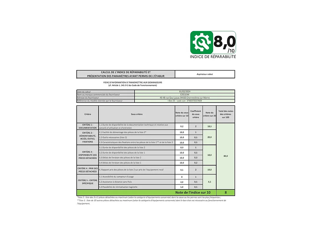 E.ziclean Aspirateur robot laveur connecté - I-BOTZ5