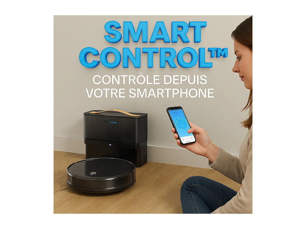E.ziclean Aspirateur robot laveur connecté - I-BOTZ5