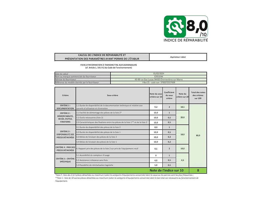 E.ziclean Aspirateur robot laveur connecté - I-BOTZ5