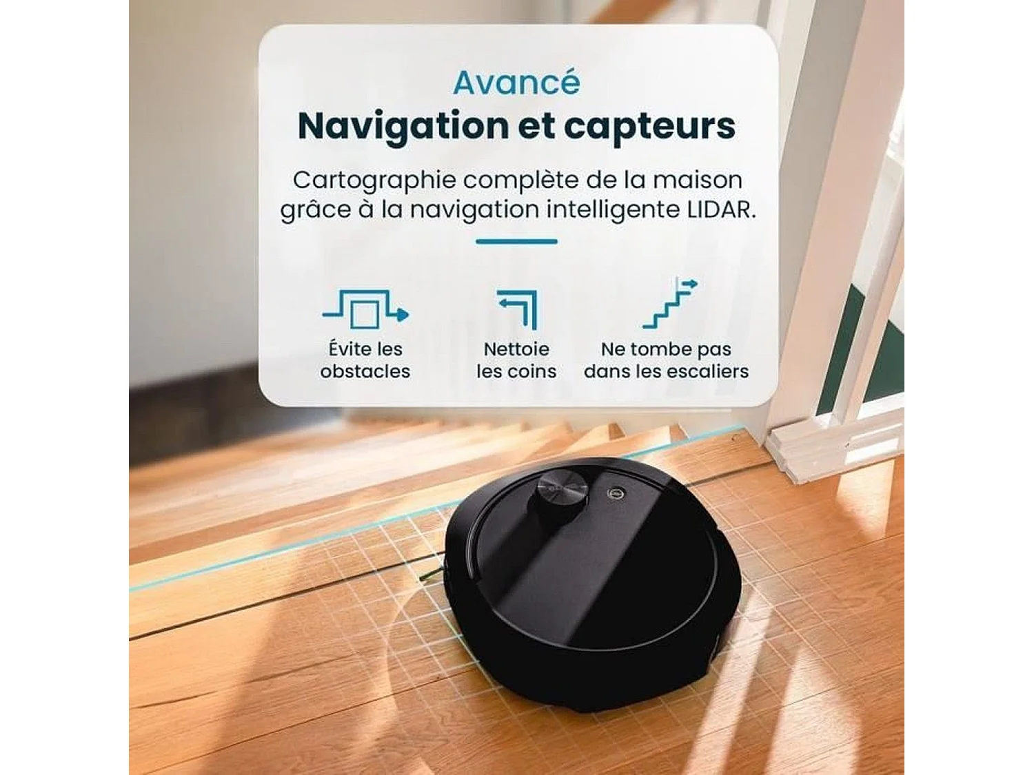 E.ziclean Aspirateur laveur robot connecté - Z10PLUS