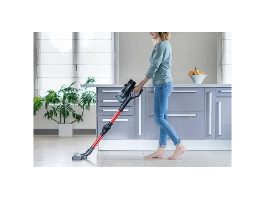 E.ziclean Aspirateur balai rechargeable 29.6v noir et rouge - CYCLOBOOSTFR8FLEX