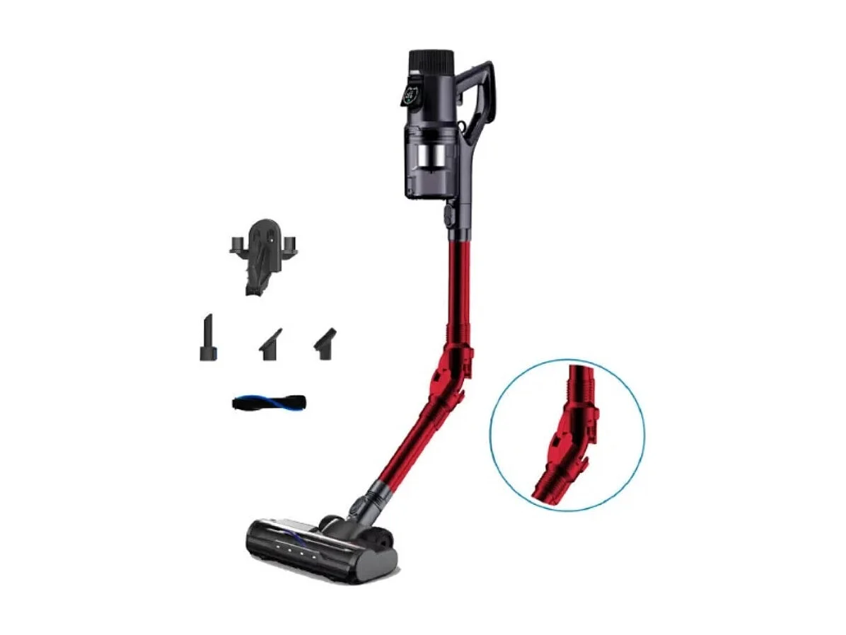 E.ziclean Aspirateur balai rechargeable 29.6v noir et rouge - CYCLOBOOSTFR8FLEX