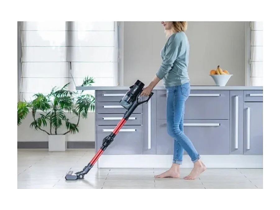 E.ziclean Aspirateur balai rechargeable 29.6v noir et rouge - CYCLOBOOSTFR8FLEX