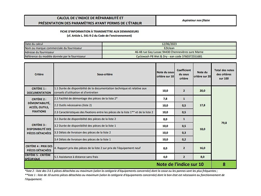 Steelstofzuiger en dweil Eziclean® Cyclowash P8 Wet & Dry - Draadloos, Krachtig, Multifunctioneel