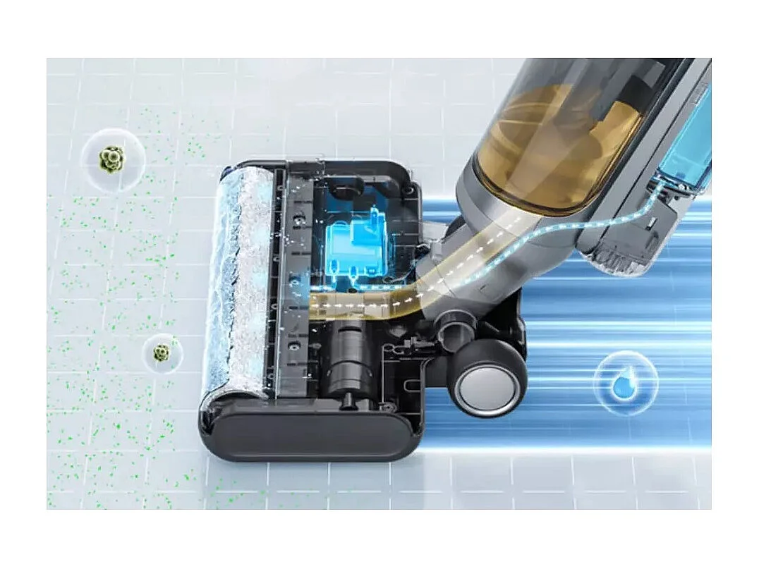 Steelstofzuiger en dweil Eziclean® Cyclowash P8 Wet & Dry - Draadloos, Krachtig, Multifunctioneel