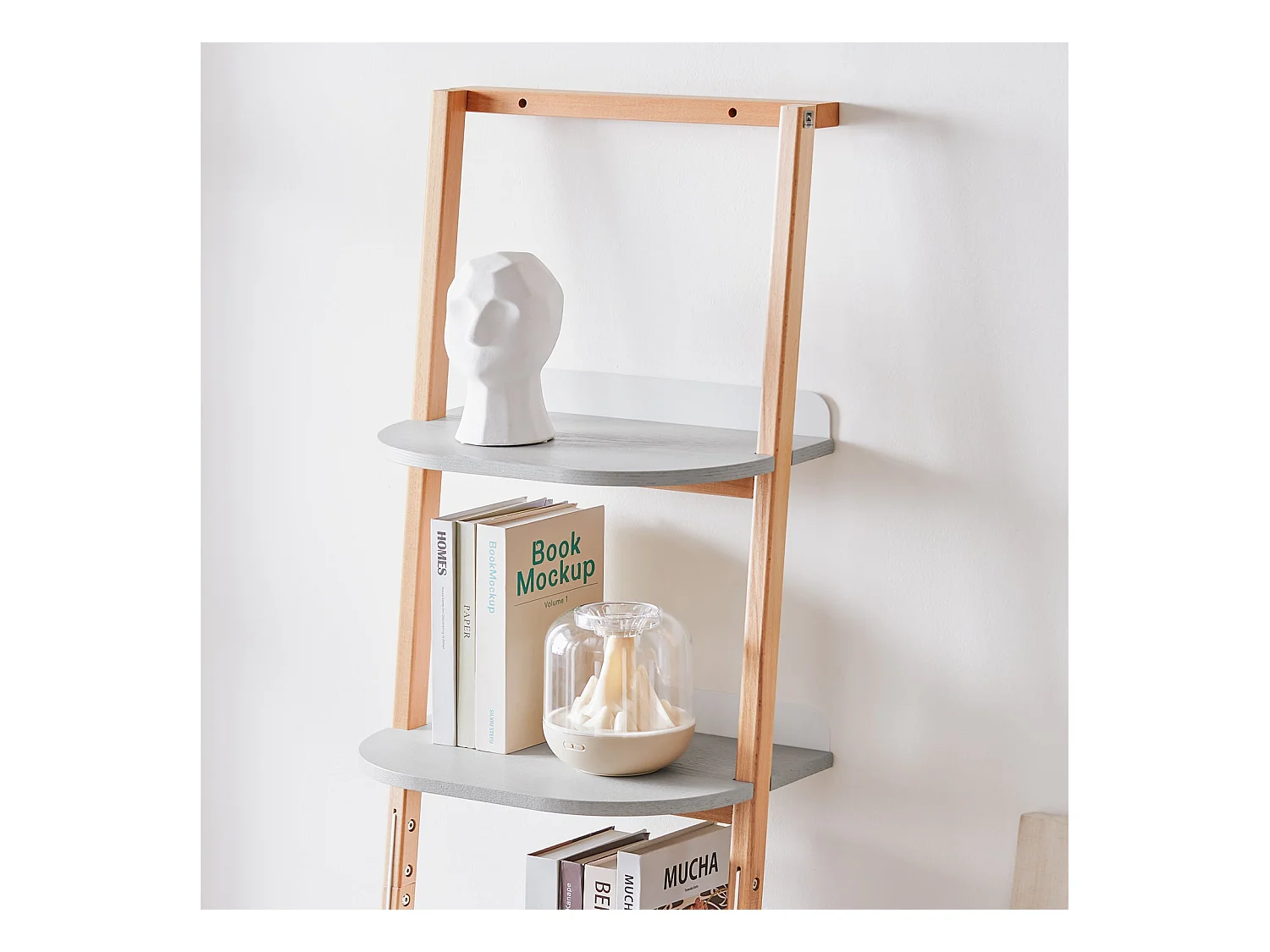 SoBuy HSTR02-K-HG Étagère Échelle à 4 Niveaux