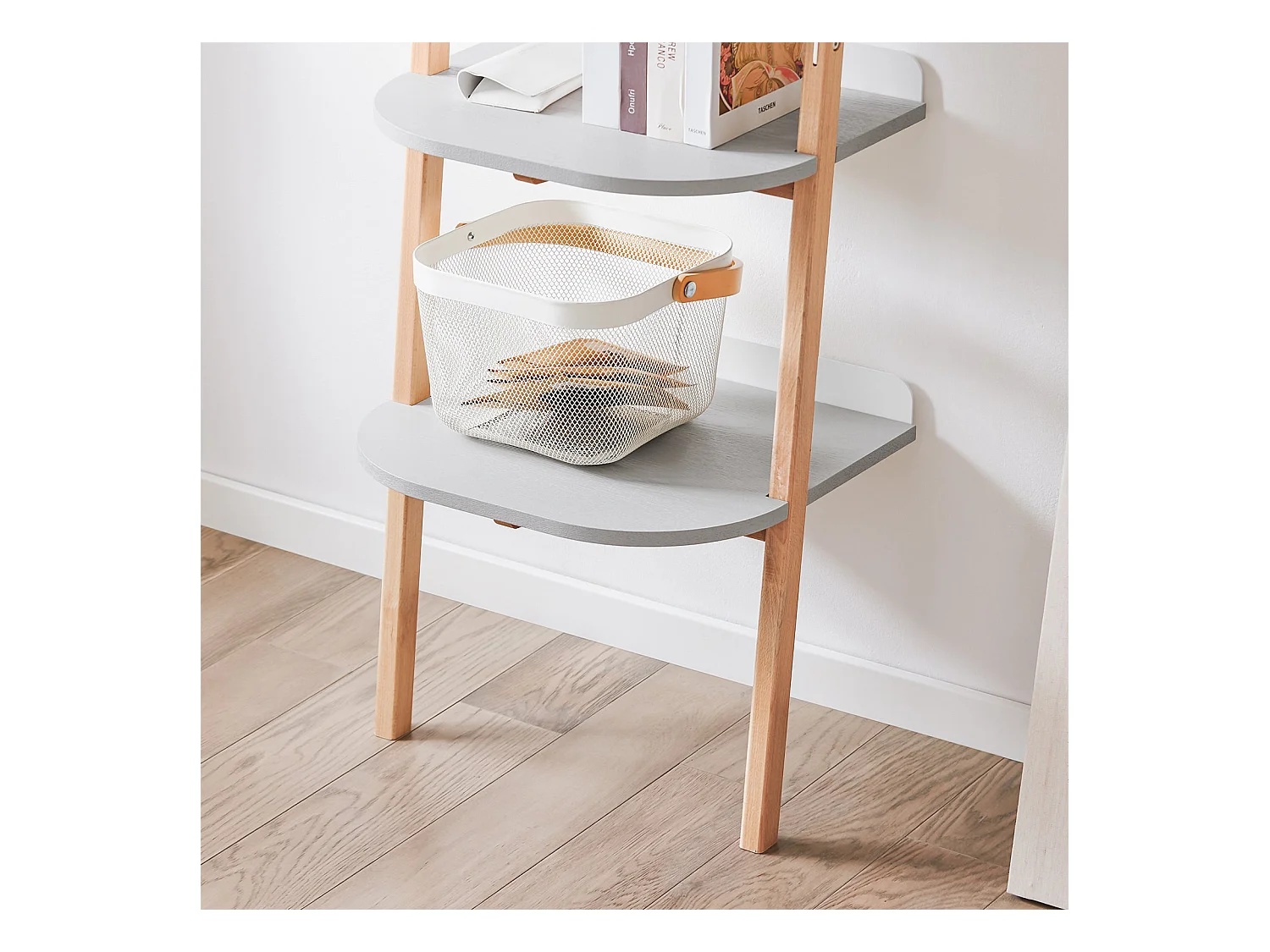 SoBuy HSTR02-K-HG Étagère Échelle à 4 Niveaux