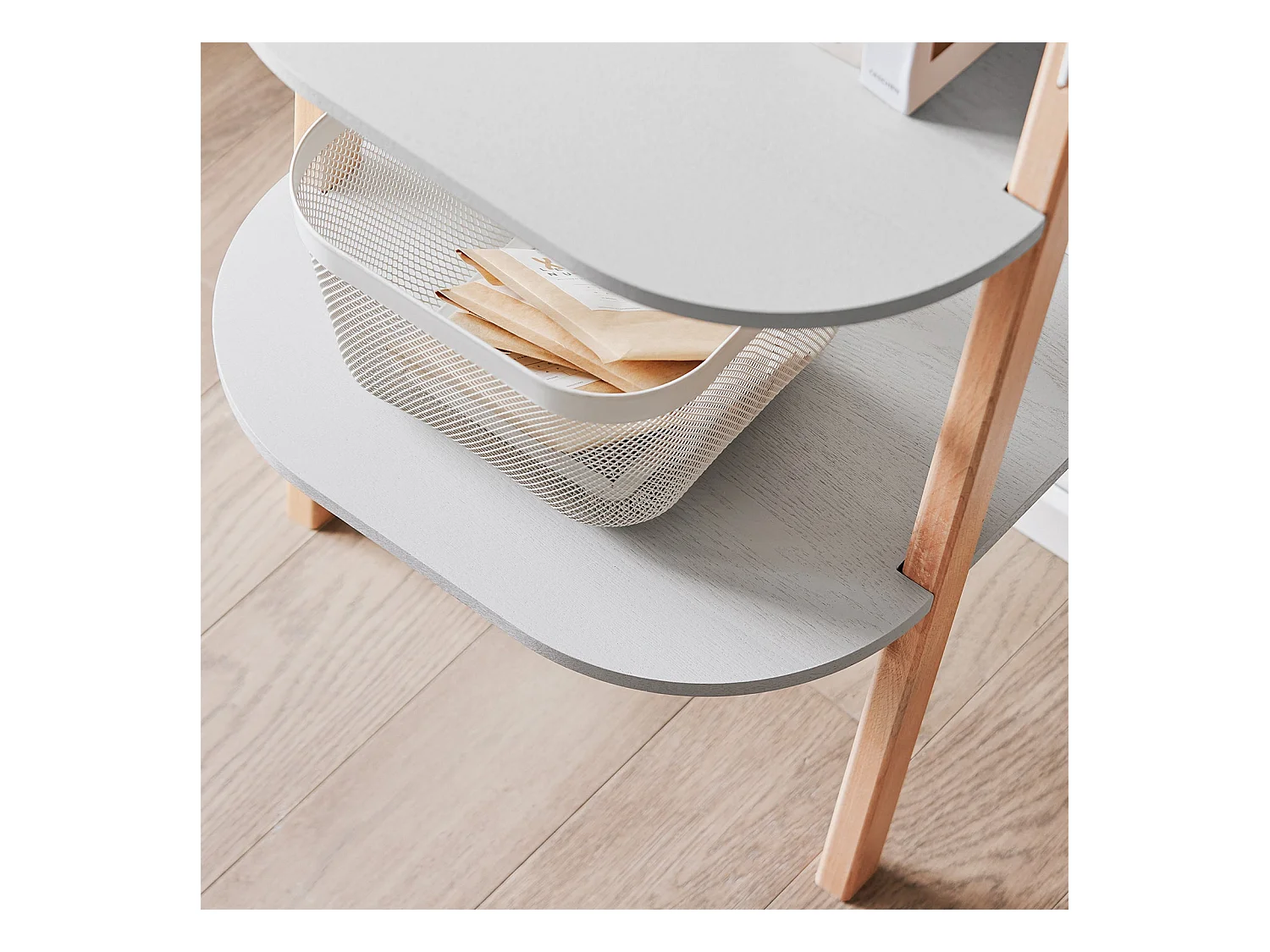 SoBuy HSTR02-K-HG Étagère Échelle à 4 Niveaux