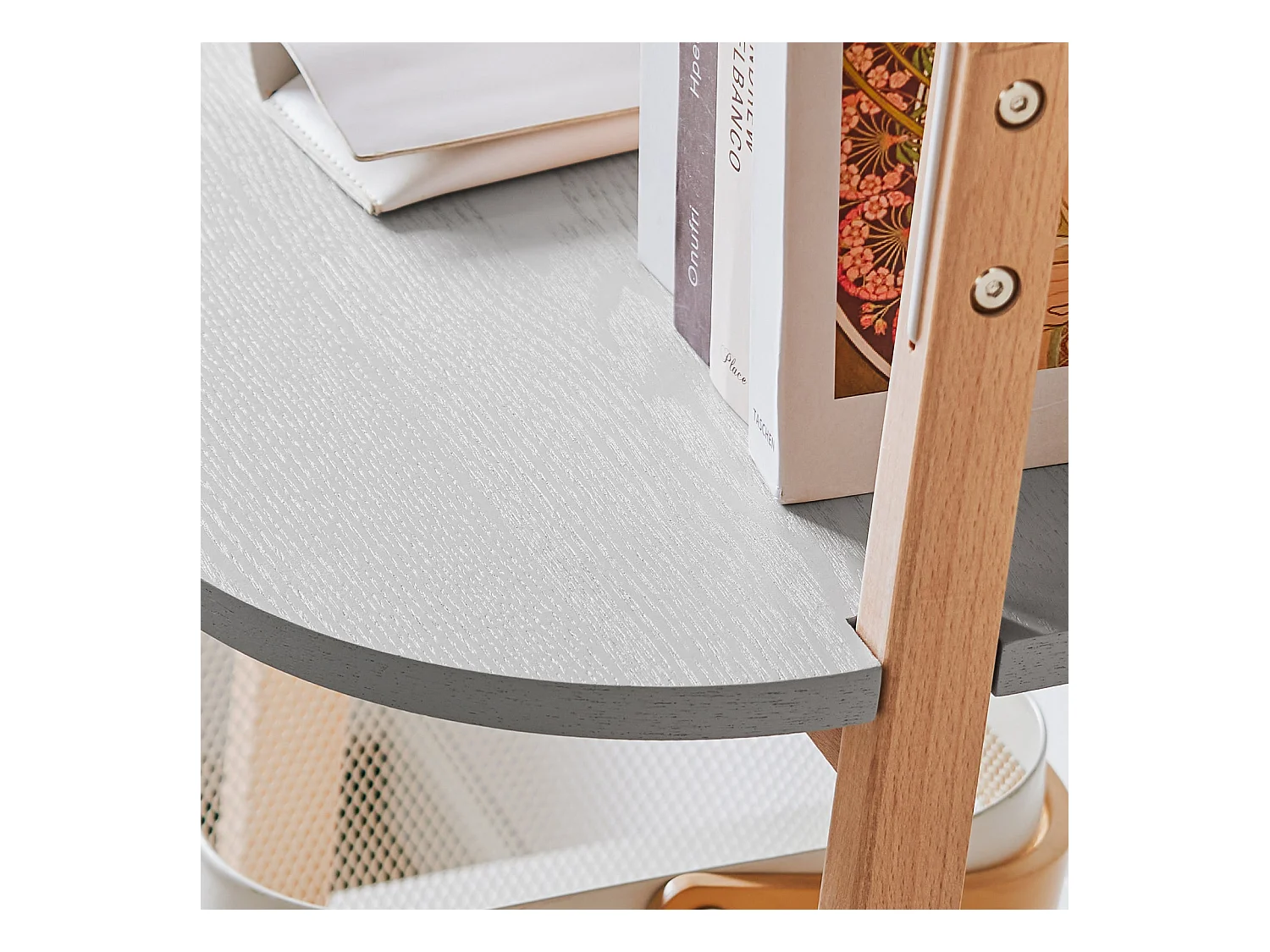 SoBuy HSTR02-K-HG Étagère Échelle à 4 Niveaux