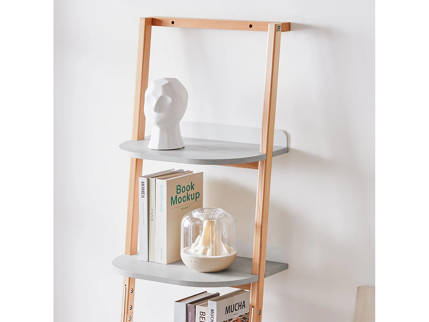 SoBuy HSTR02-K-HG Étagère Échelle à 4 Niveaux