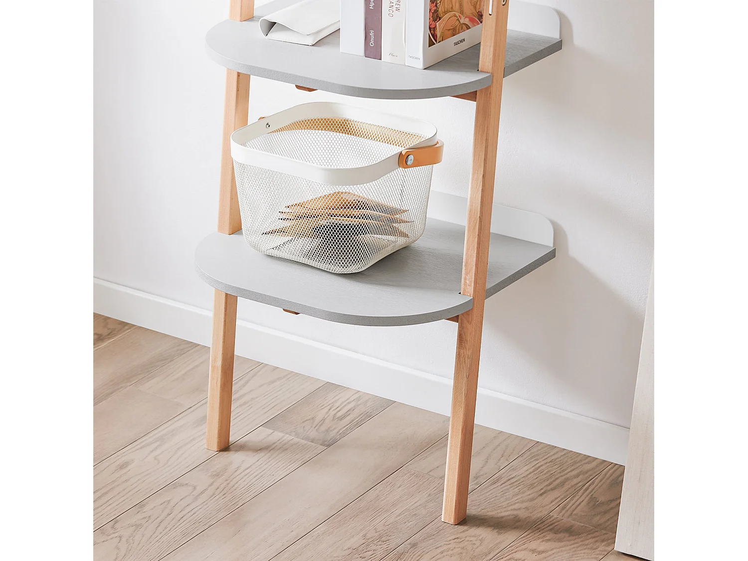 SoBuy HSTR02-K-HG Étagère Échelle à 4 Niveaux