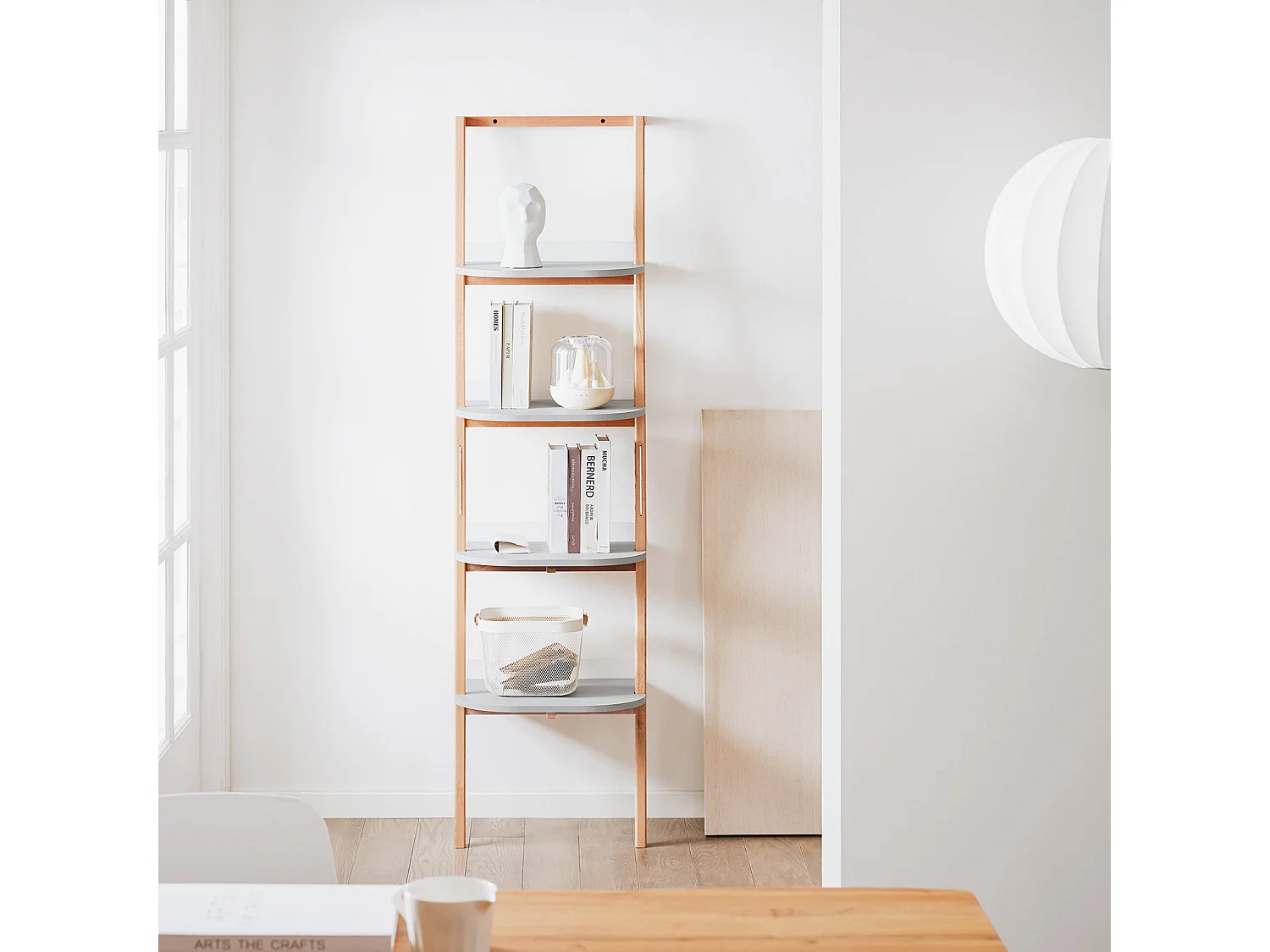 SoBuy HSTR02-K-HG Étagère Échelle à 4 Niveaux