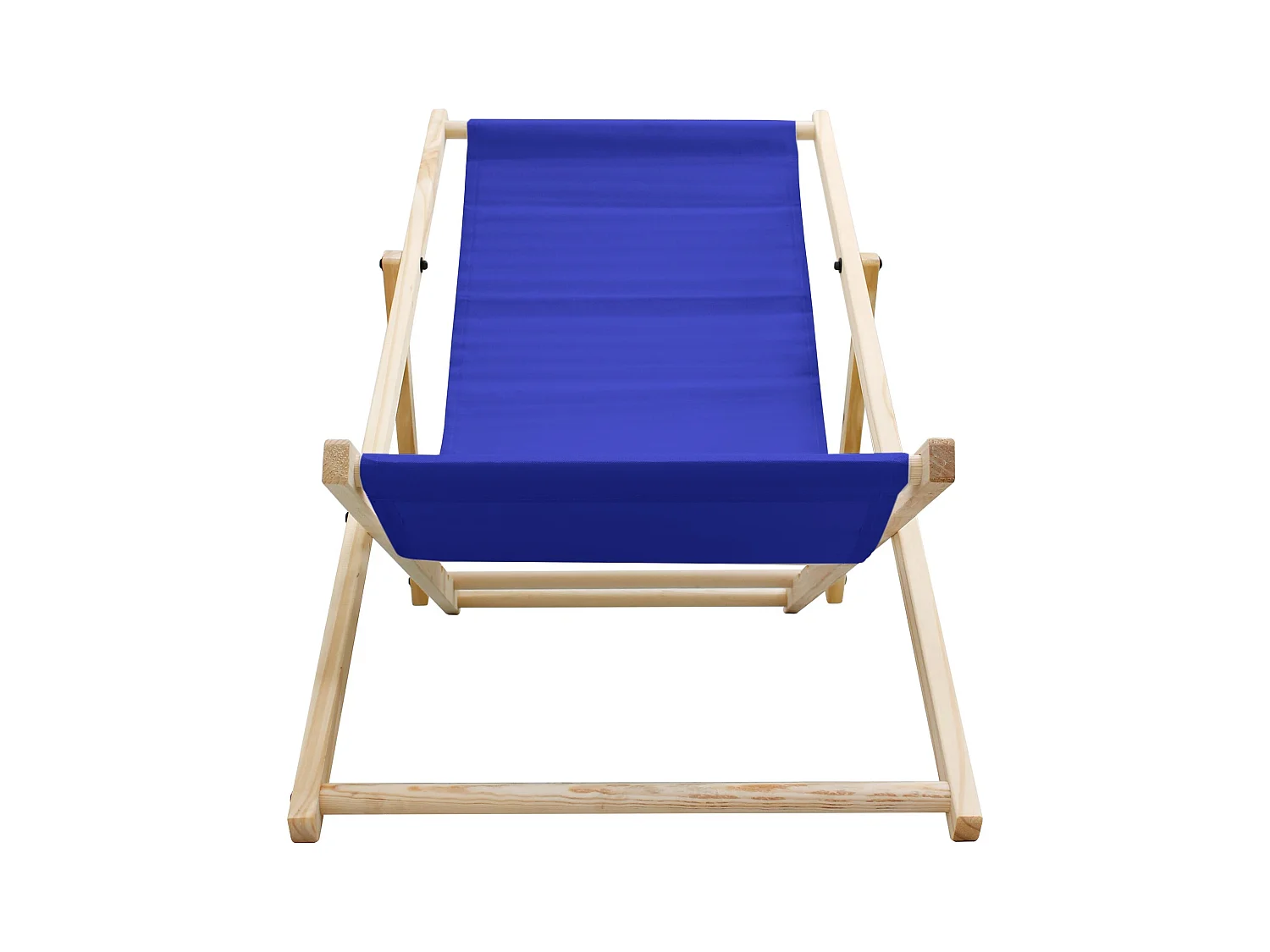 Set 4x Chaise longue de jardin pliable bleue en bois chiliennes 3 positions de couchage  jusqu'à 120 kg usage intérieur et extérieur balcon terrasse
