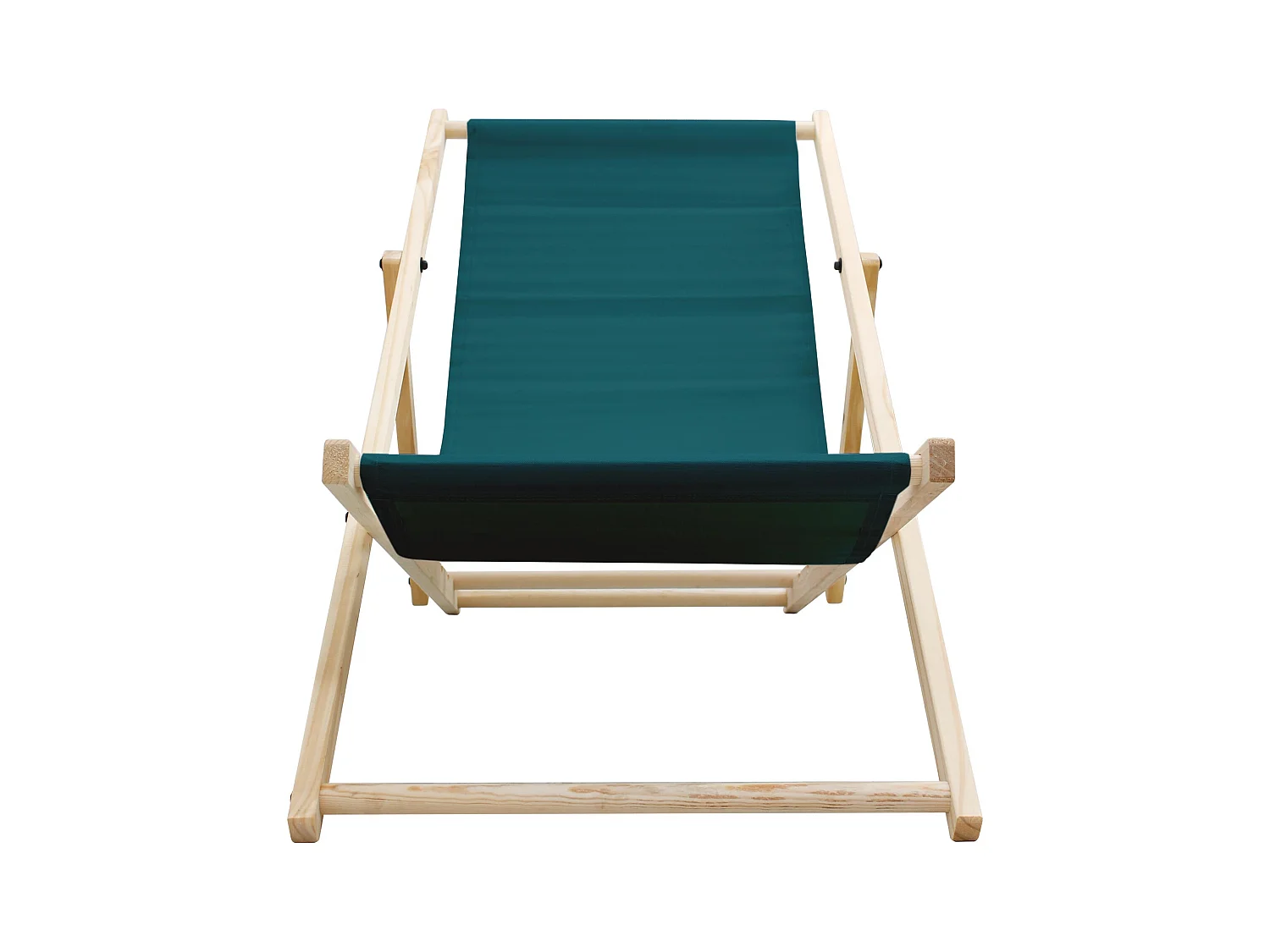ECD Germany 3x Sillas de playa verde oscuro madera pino tumbona 3 posiciones de reclinación hamaca plegable con tejido oxford impermeable carga 150kg