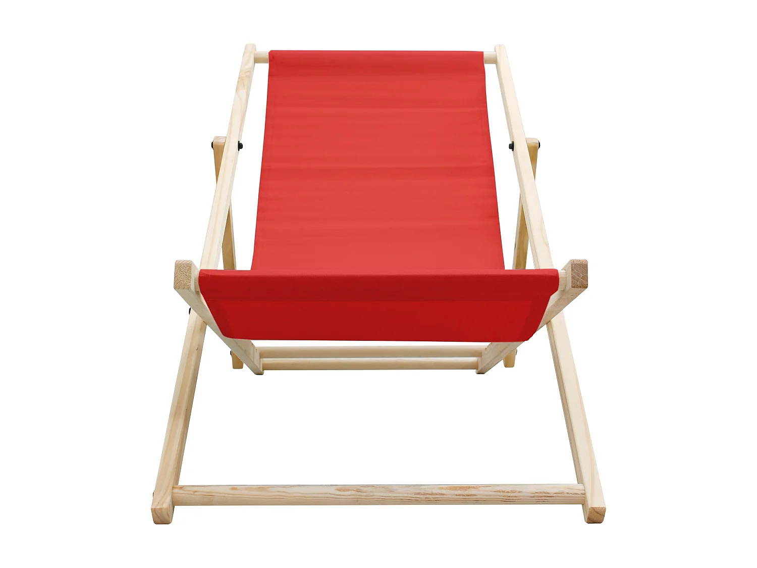 ECD Germany 3x Sillas de playa rojo madera de pino tumbona 3 posiciones de reclinación hamaca plegable con tejido oxford impermeable carga hasta 150kg