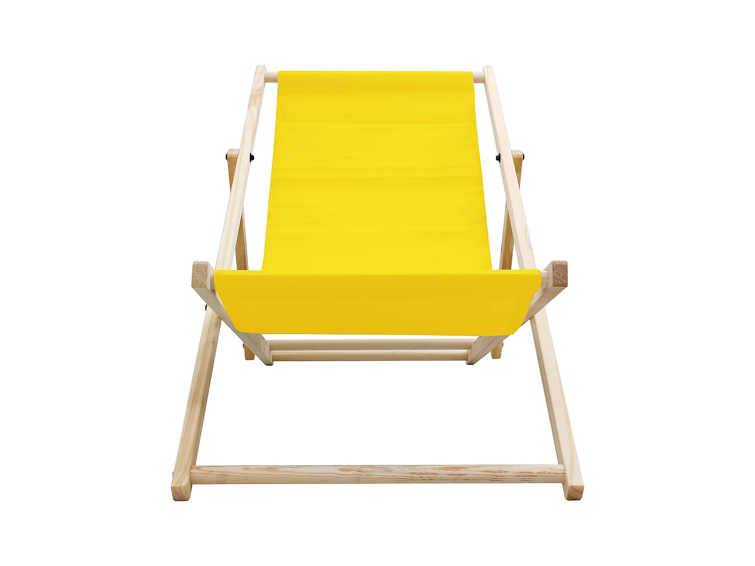 Set 3x Chaise longue de jardin pliable jaune en bois chiliennes 3 positions de couchage  jusqu'à 120 kg usage intérieur et extérieur balcon terrasse