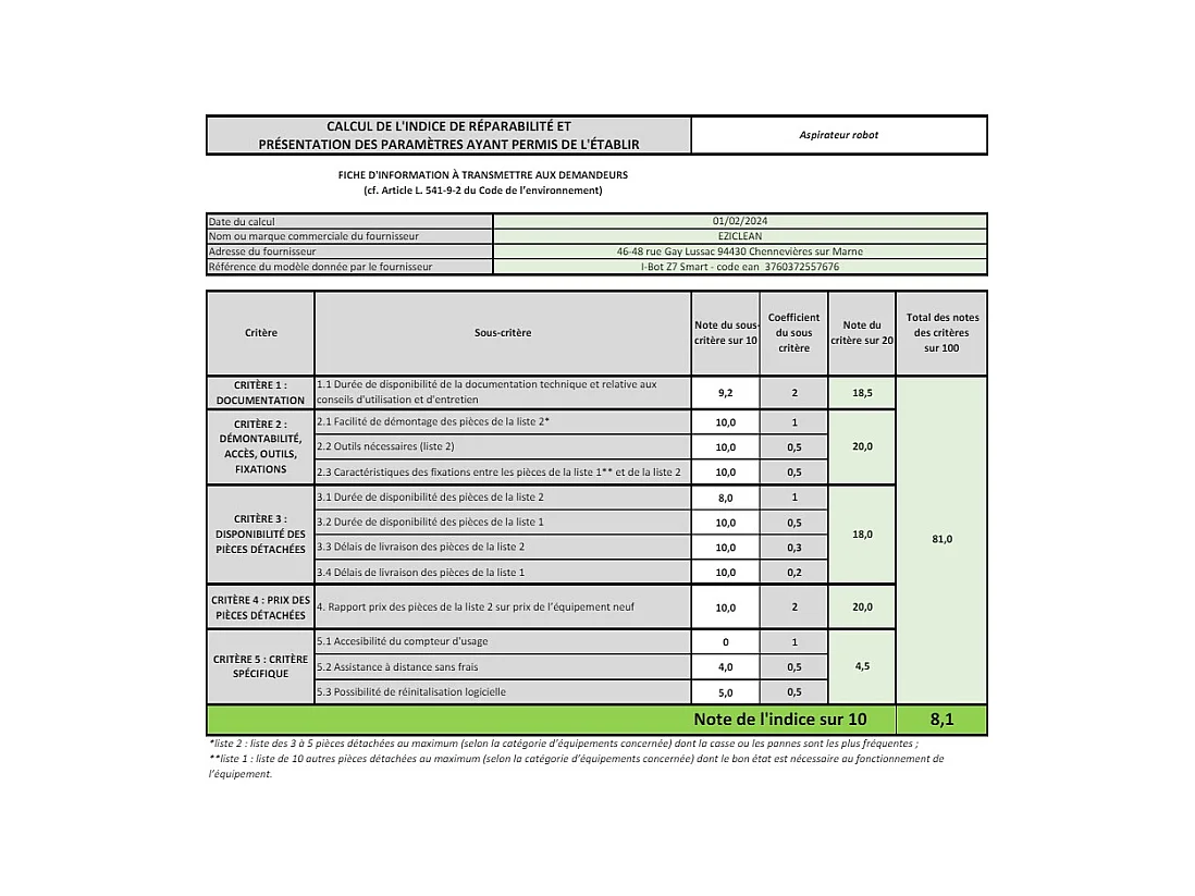 E.ziclean Aspirateur robot laveur connecté - I-BOTZ7SMART