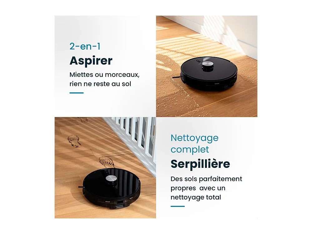 E.ziclean Aspirateur robot laveur connecté - I-BOTZ7SMART