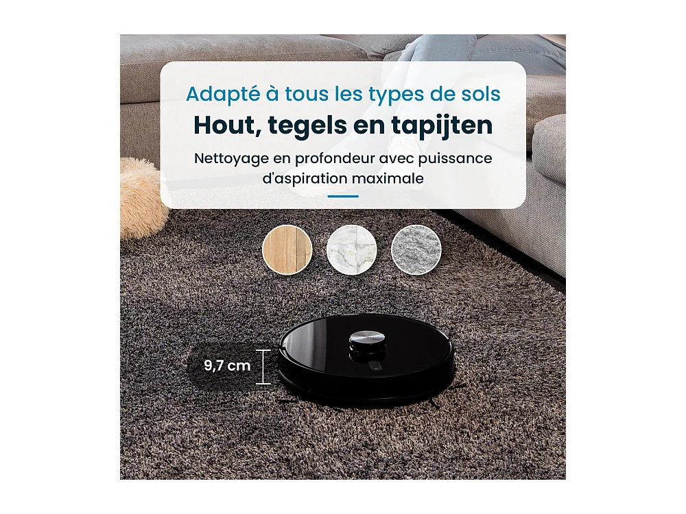 E.ziclean Aspirateur robot laveur connecté - I-BOTZ7SMART