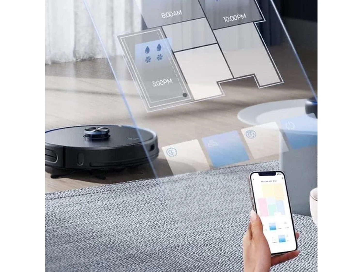 E.ziclean Aspirateur robot laveur connecté - I-BOTZ7SMART