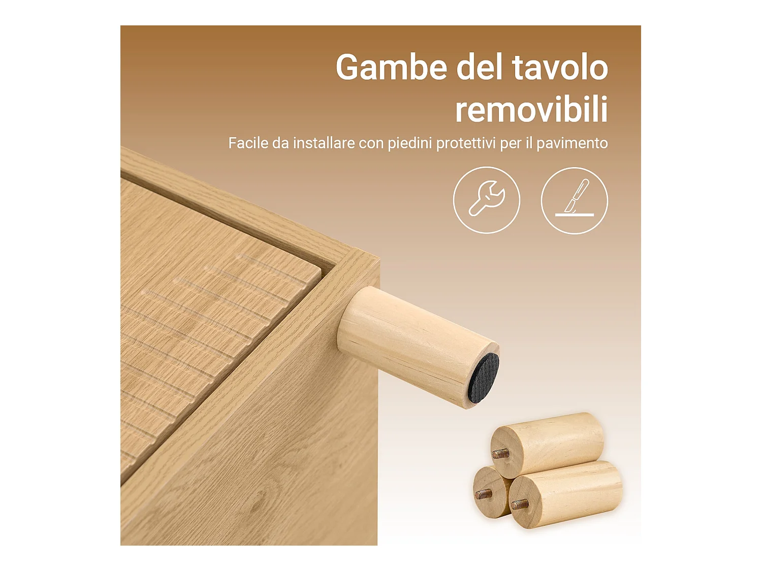 SoBuy Table de chevet - Table de chevet avec 2 tiroirs, table basse, meuble de canapé, table de chevet, naturel L40 x P42 x H47 cm FBT166-N