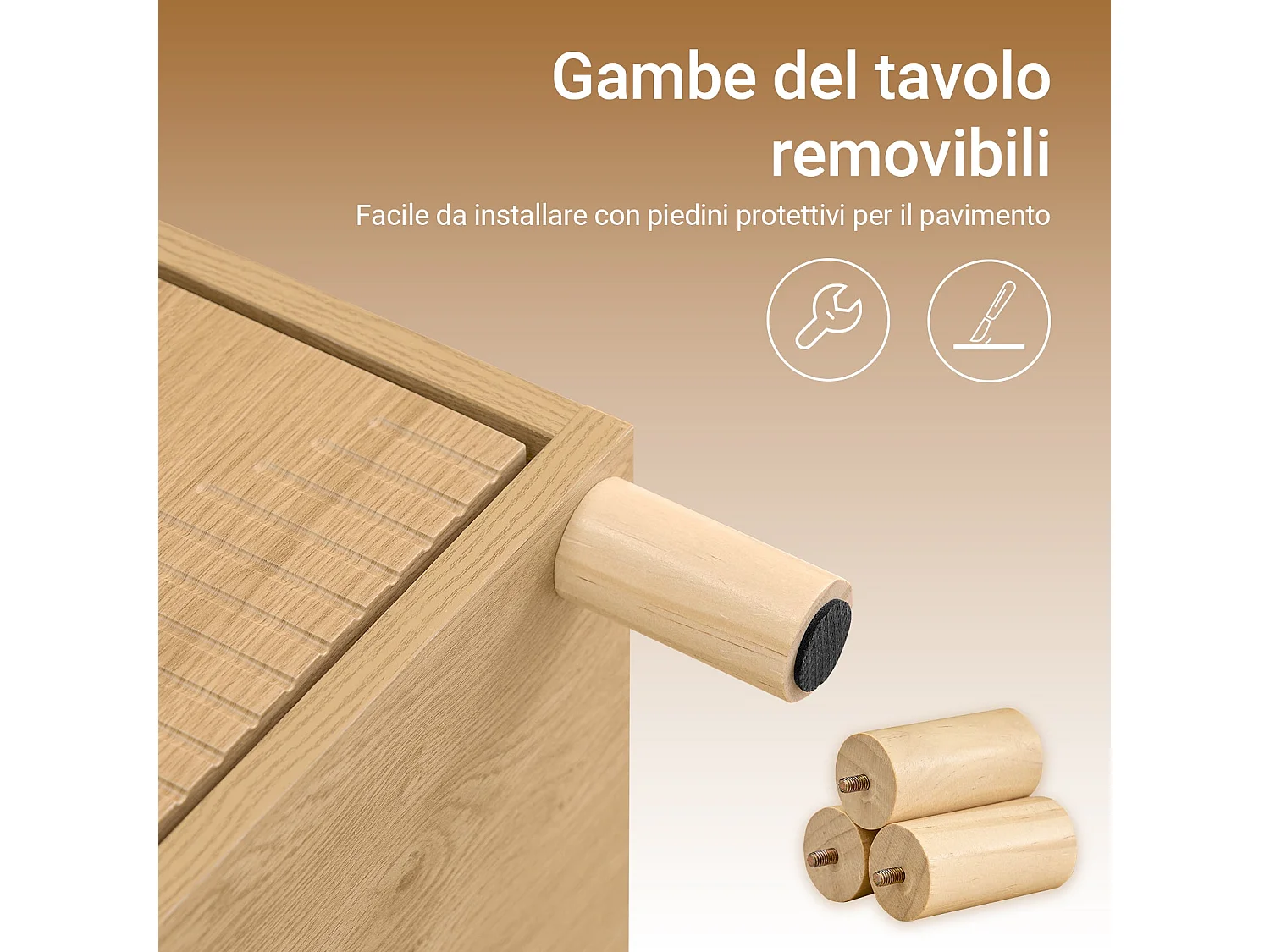 SoBuy Table de chevet - Table de chevet avec 2 tiroirs, table basse, meuble de canapé, table de chevet, naturel L40 x P42 x H47 cm FBT166-N