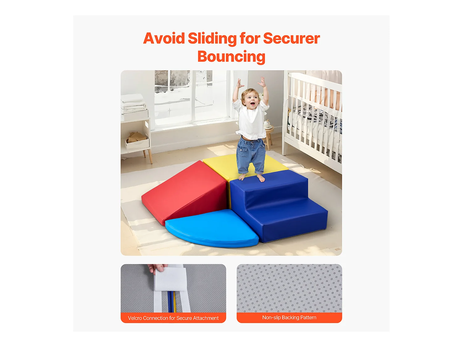 Brinquedo de Escalada, SucceBuy, Blocos de Espuma para Escalada de 4 Peças para Crianças Pequenas e Pré-Escolares, Conjunto de Atividades no Interior