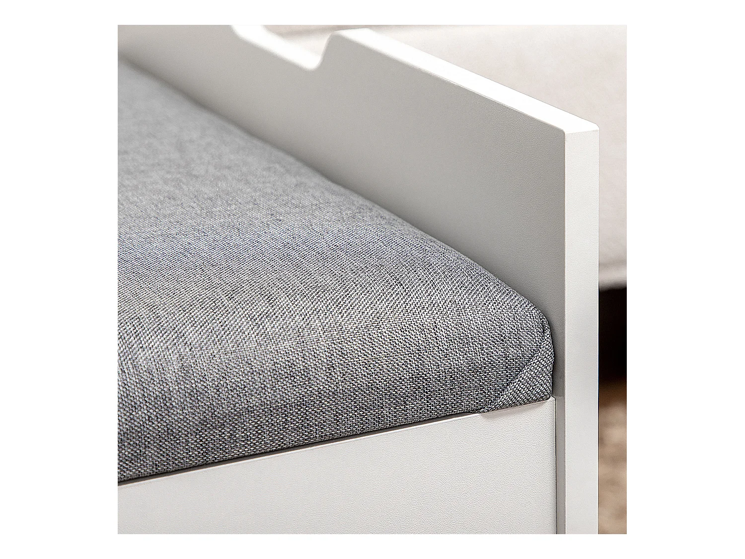 Toeletta da camera con specchiera cassetto e sgabello in legno