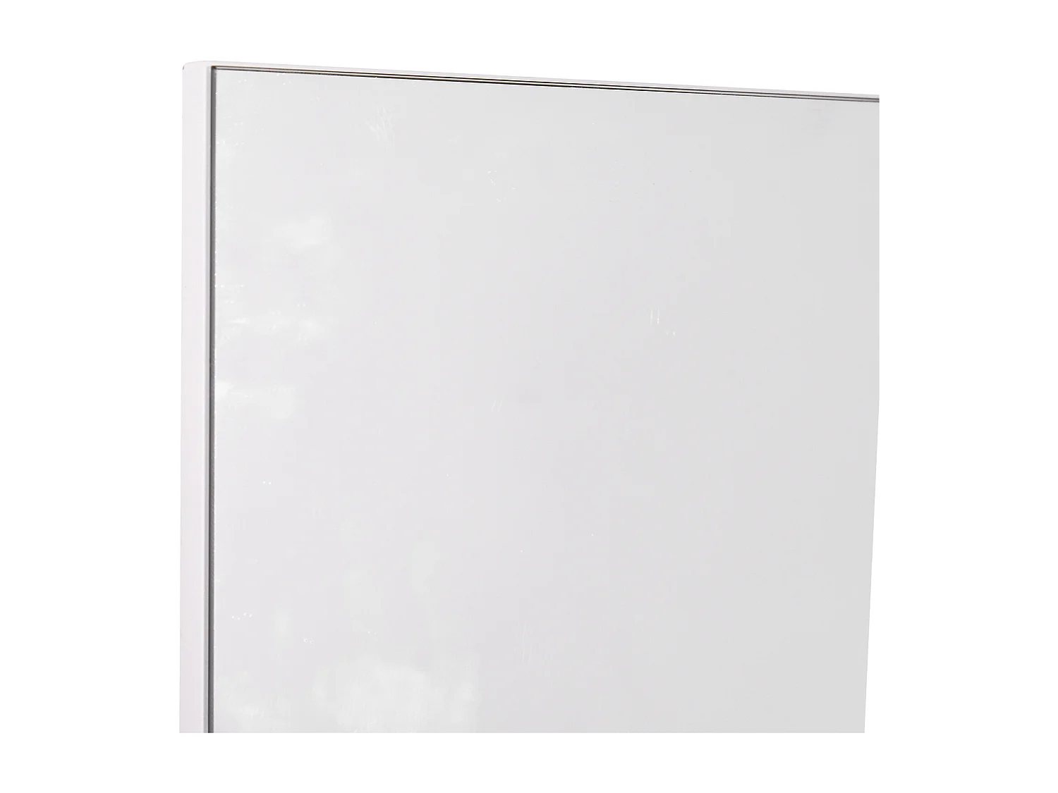 Mobiletto pensile bagno con specchio a parete in mdf bianco