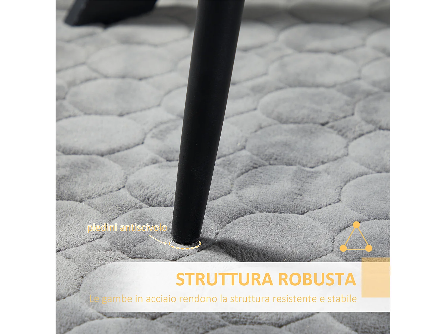 Sedie da cucina imbottite set 2pz moderno grigio e nero