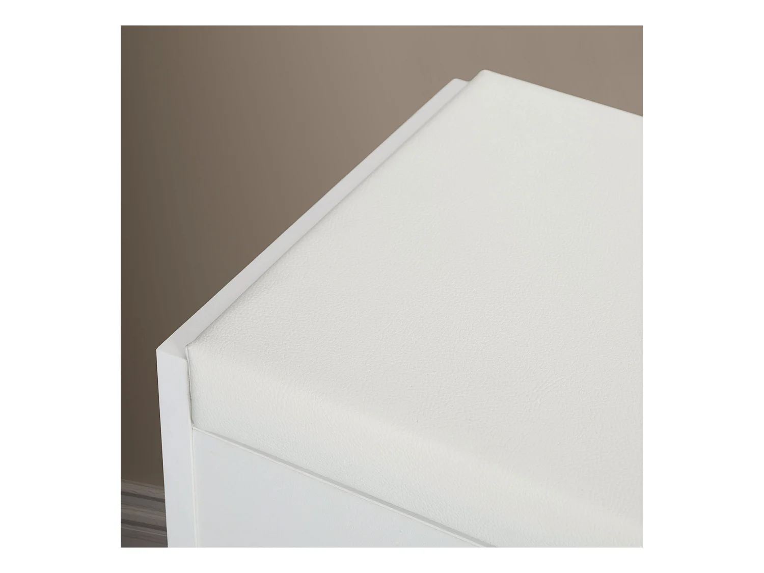 Set tavolo da trucco con specchio e 5 cassetti e sgabello bianco