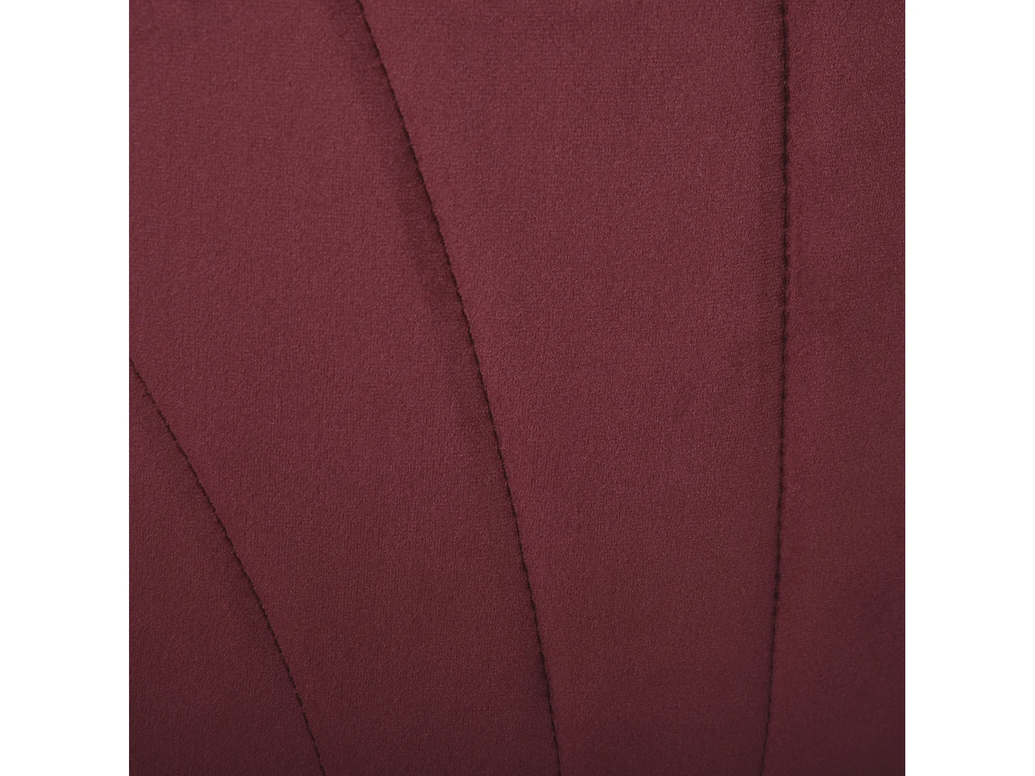 Set 2 sedie da pranzo vellutate stile nordico 52x54x79 cm rosso scuro