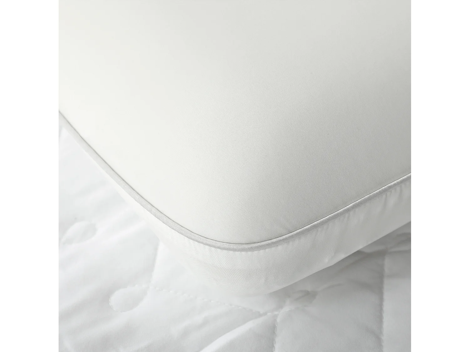 Cuscino memory foam con copertura rimovibile 60x40x10 cm crema