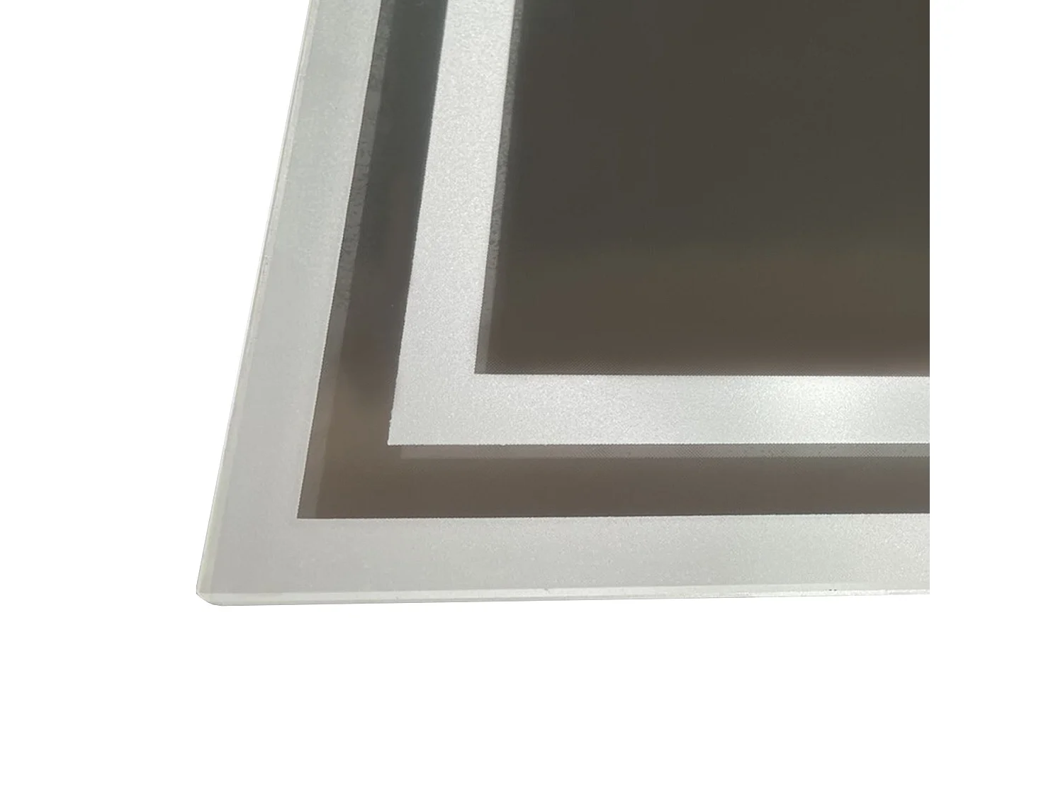 Specchio per bagno con luce led 3 livelli e antiappannamento 90x70cm