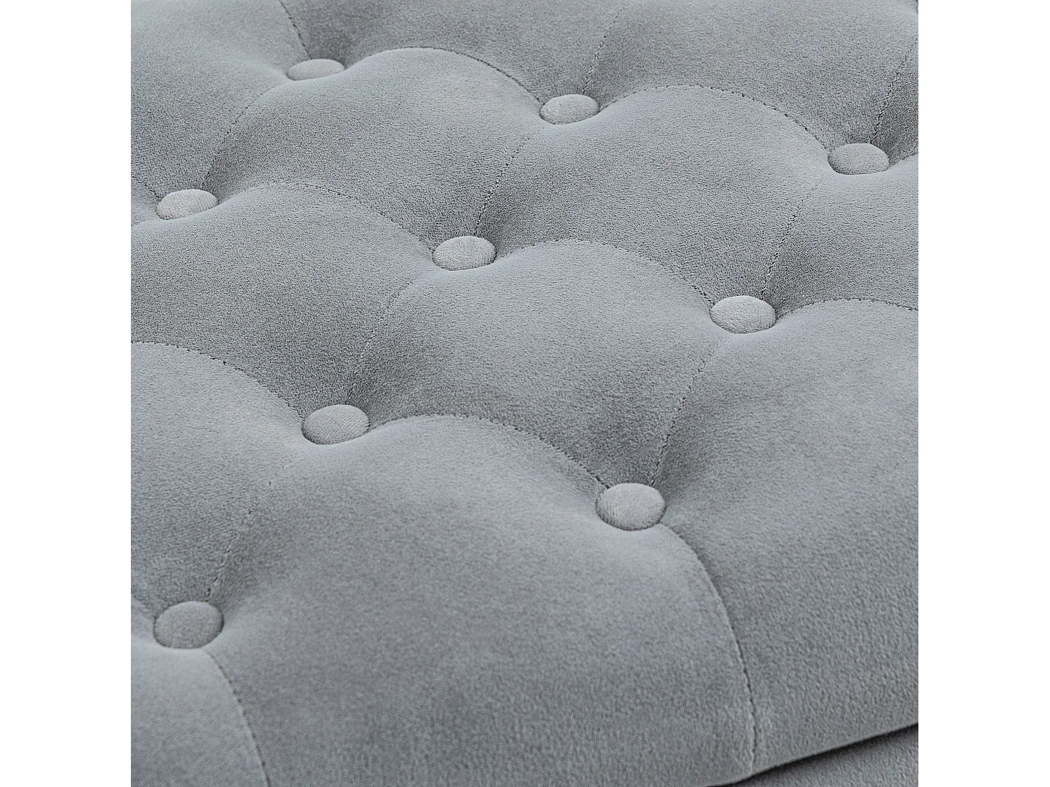 Panca fondo letto con spazio portaoggetti braccioli arrotolati