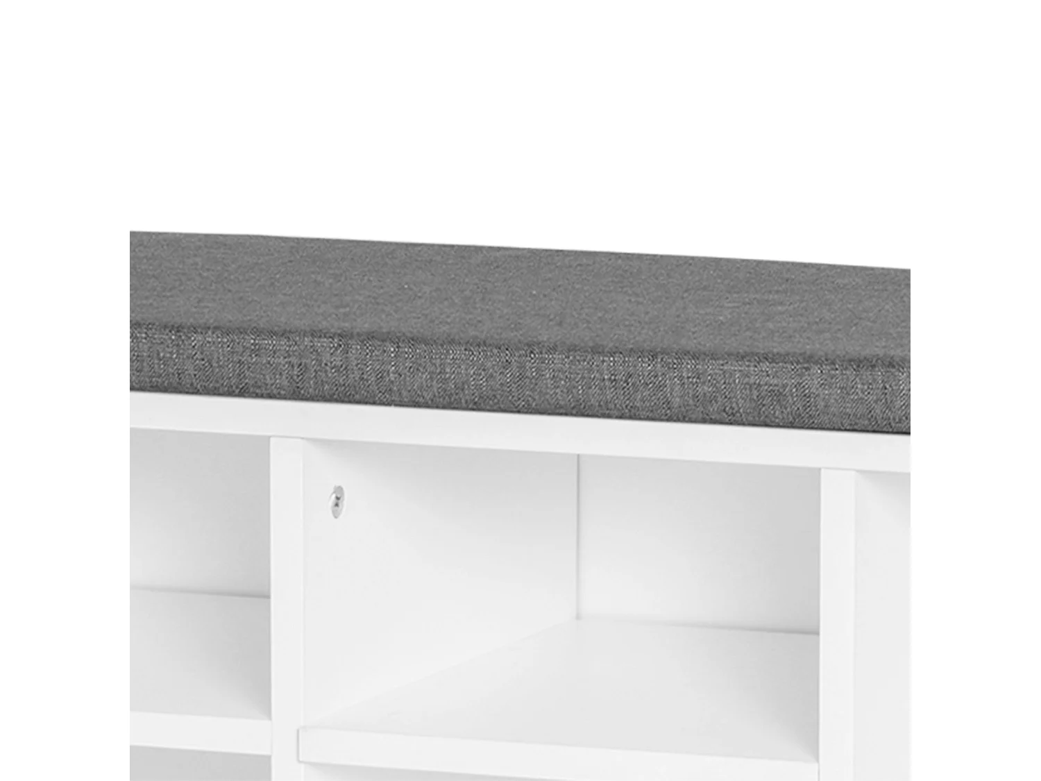 Panca scarpiera per 8-10 paia con ripiani regolabili in legno